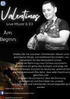 valentinos live music poster